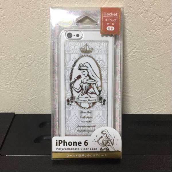  new goods unused iPhone6 6s Disney case Aurora . clear Mickey minnie Princess strap box attaching hard case character 