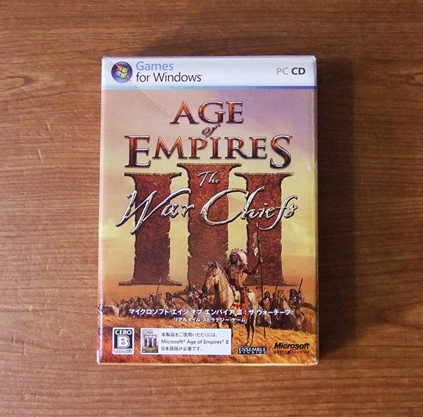 Age of Empires III The WarChiefs The * War chief Japanese edition 