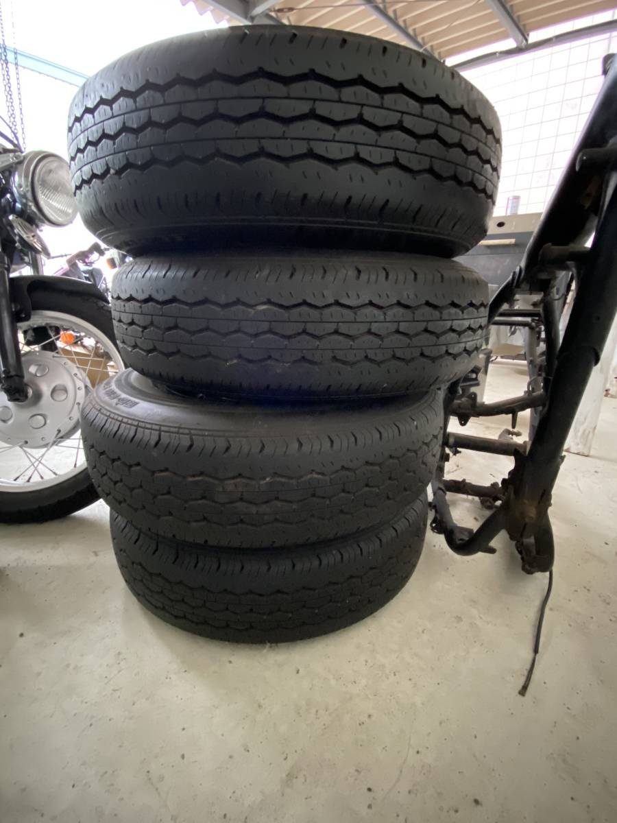 13TA☆ハイエース 200系 195/80R15 ブリヂストン 新車外し 4本セット