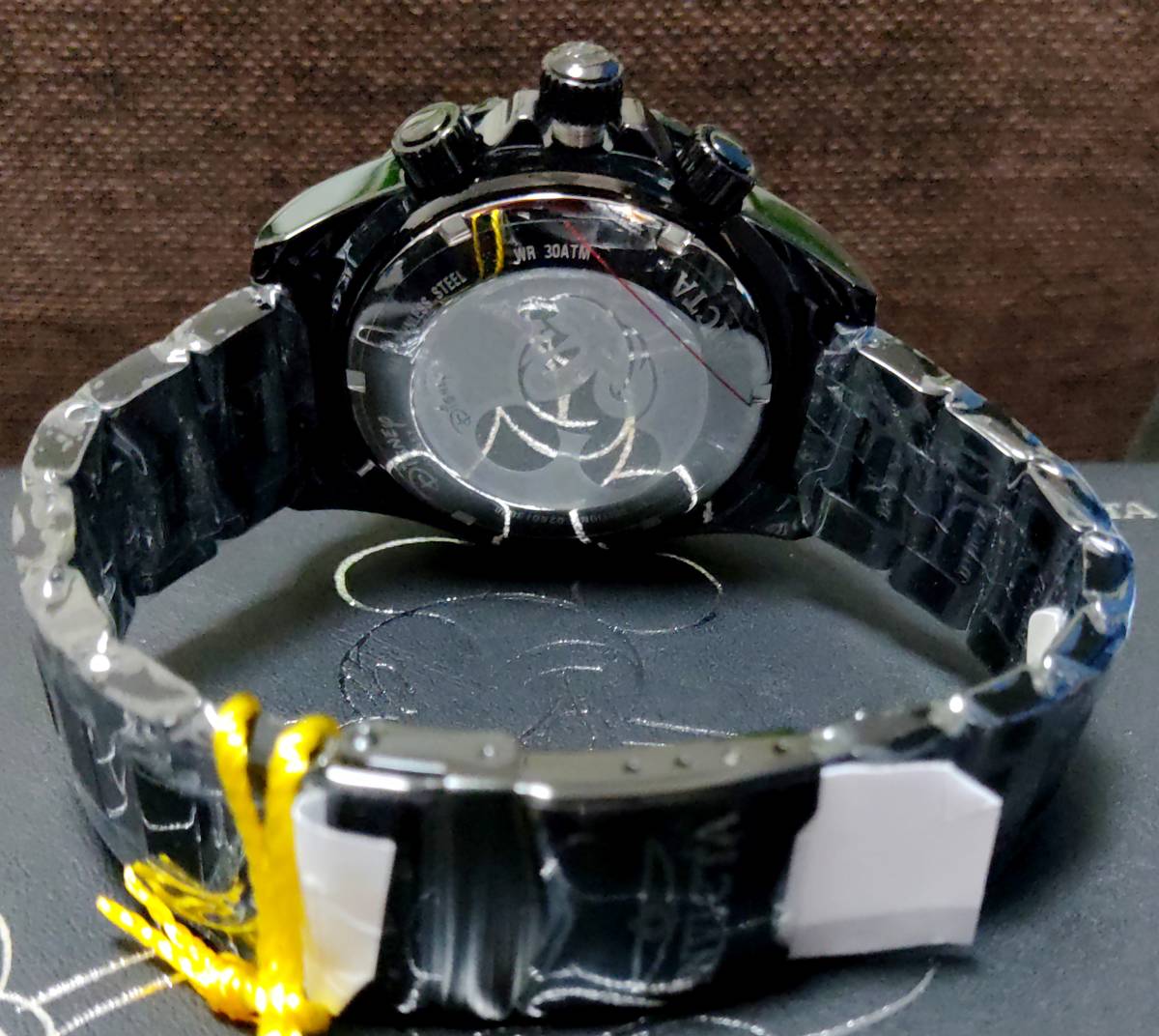 【新品】$1395 INVICTA インビクタ 高級腕時計 DISNEY ミッキー 公式コラボ グランドダイバー ブラック 世界限定3000個 激レア！