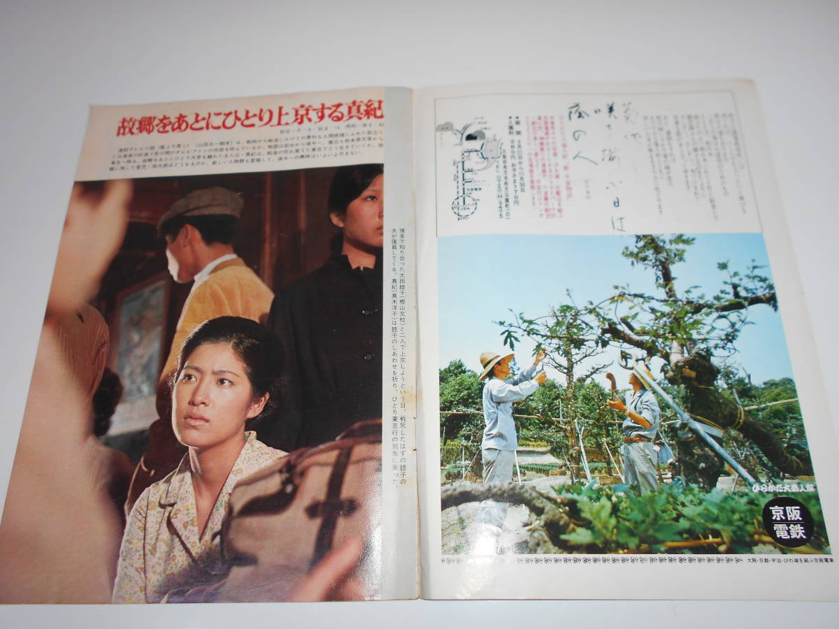 雑誌 グラフNHK 昭和47年9/15 1972 298 テレビ 藍より青く 資源開発の課題　赤ひげ　荒川和子　囲碁講座_画像2