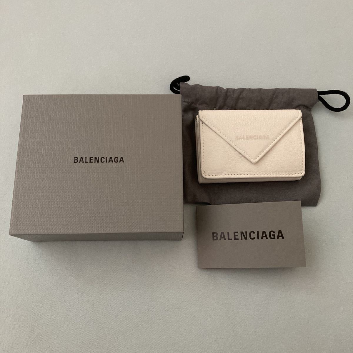 BALENCIAGA Balenciaga Mini кошелек три складывать кошелек Mini бумажник 