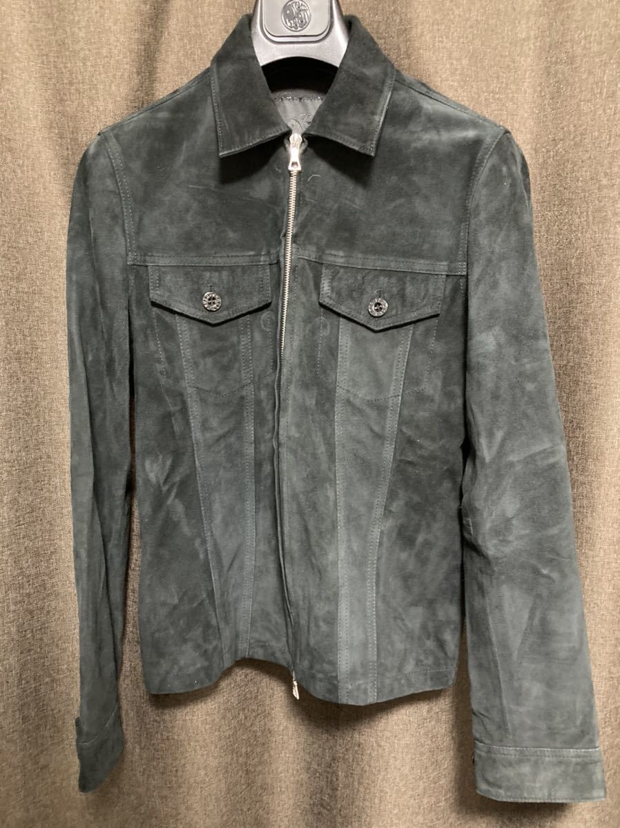 【美品】 pretty green スエード レザー ジャケット 長袖 1 oasis liam オアシス リアム_画像1