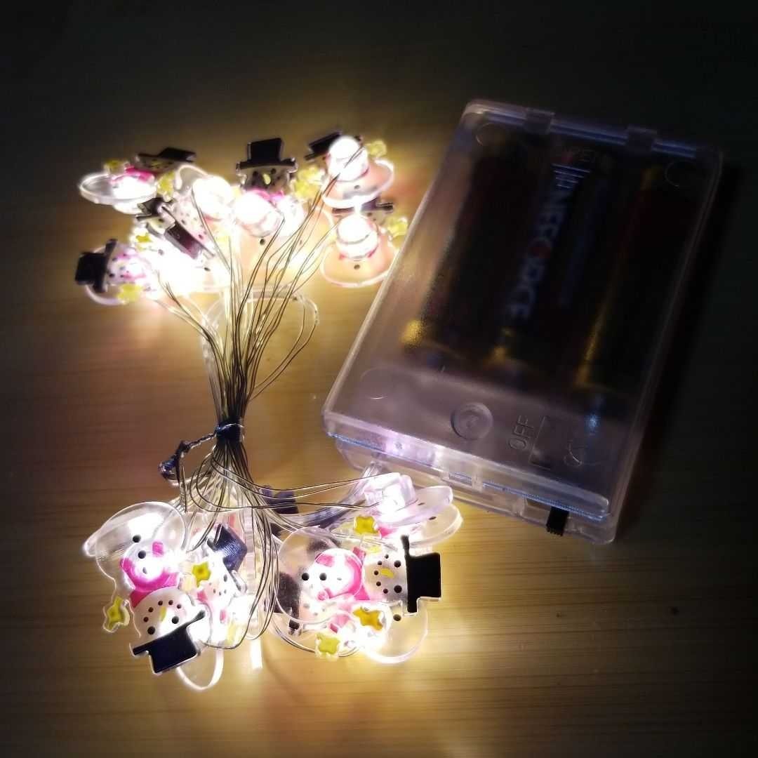 クリスマスイルミネーションライト　ゆきだるま　LED　装飾