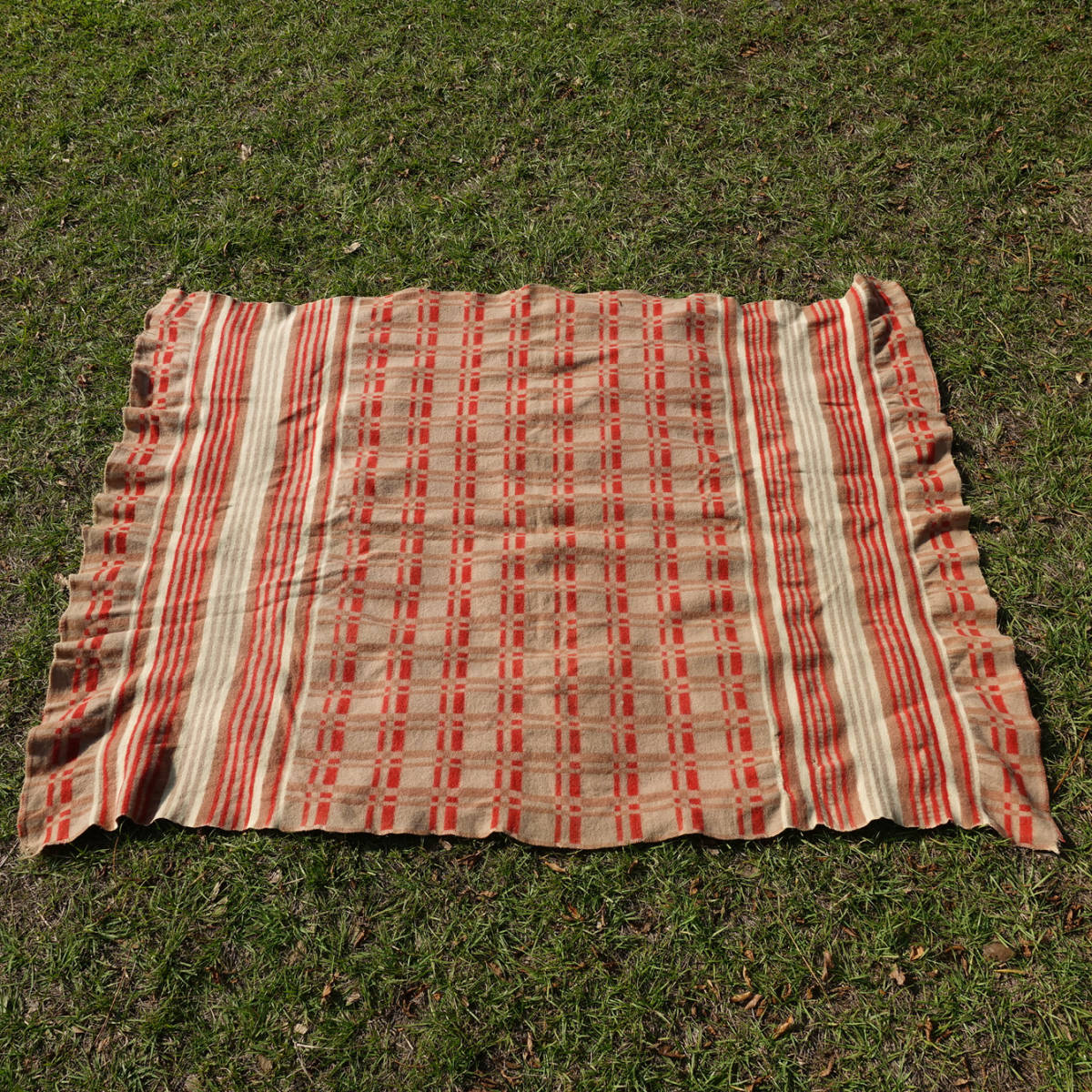  Vintage 1900s hose blanket Horse Blanket rug mat / antique 1900 period the first head camp picnic mountain li search g