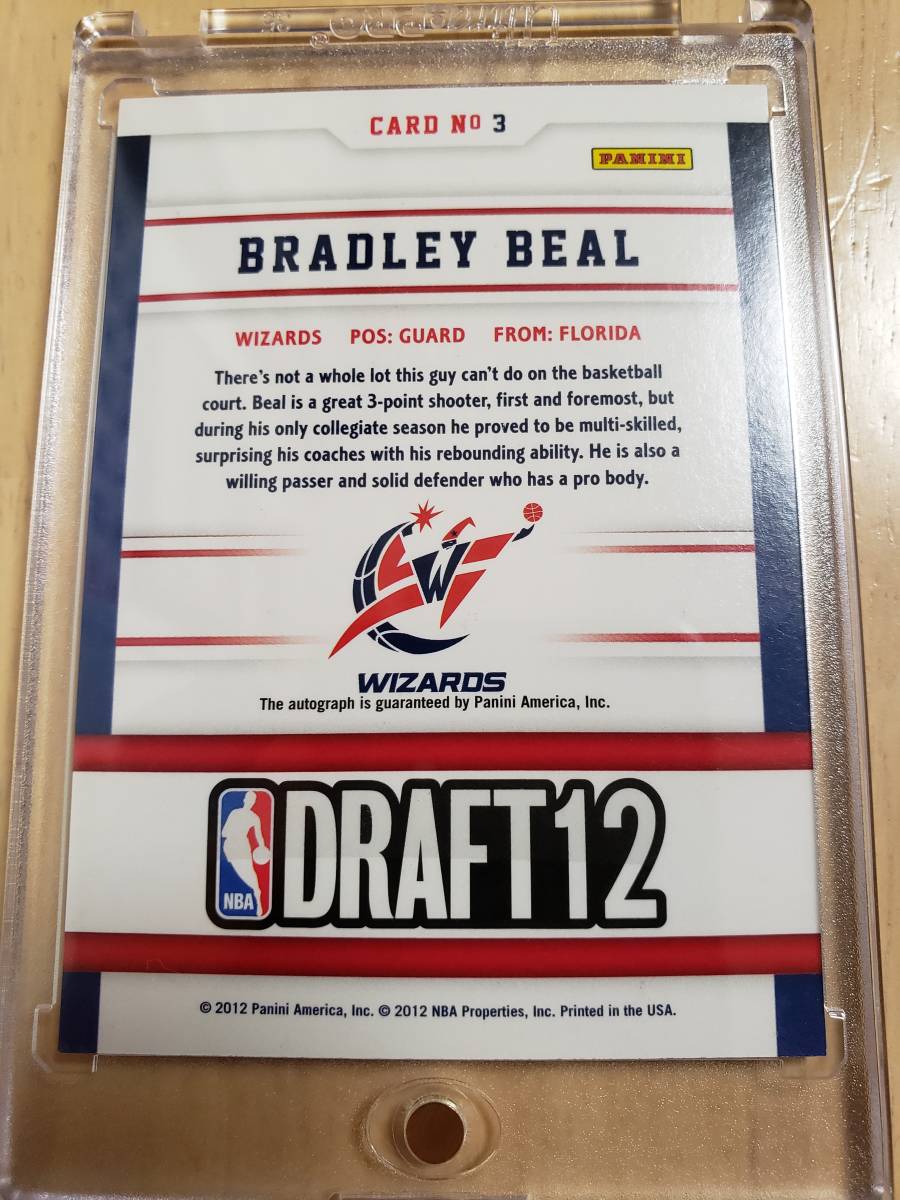 サイン 2012 -13 Panini Hoops Draft Night BRADLEY BEAL Auto RC