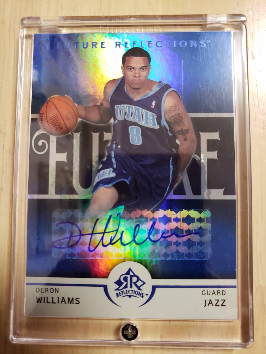 50 sheets limitation autograph 2005 -06 UD Reflections DERON WILLIAMS Auto RC (#/50) /te long Williams Autograph