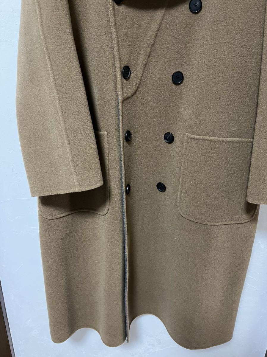 美品　franklin tailored polo coat 46 キャメル　ポロコート　フランクリンテーラード　メンズ　オーバーサイズ　カシミヤ混　ウール_画像6