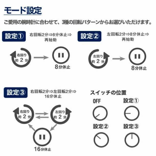 高級機械式時計用　360°回転　ウォッチワインダー　ワインディングマシーン