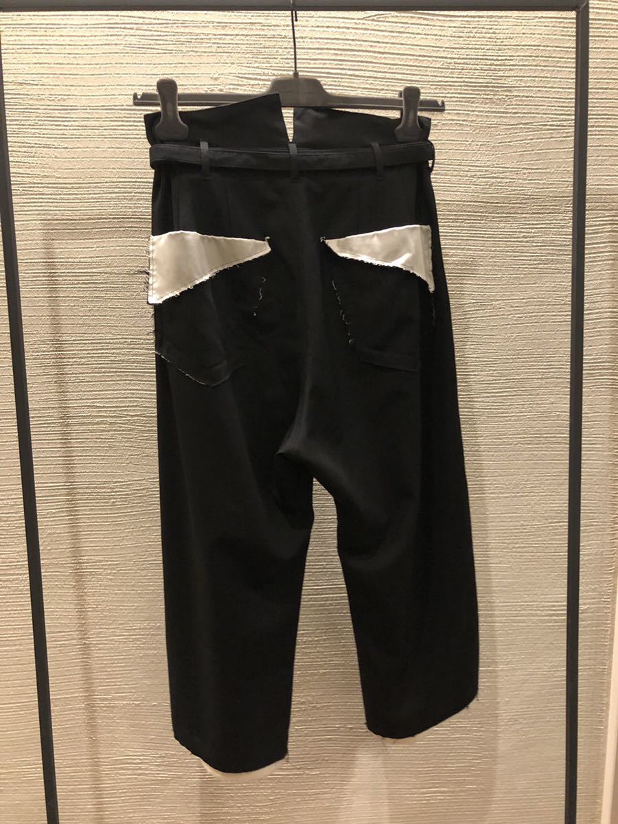 サルバム sulvam　 ハイウエストカットオフ　クラシックパンツ　pants_画像1