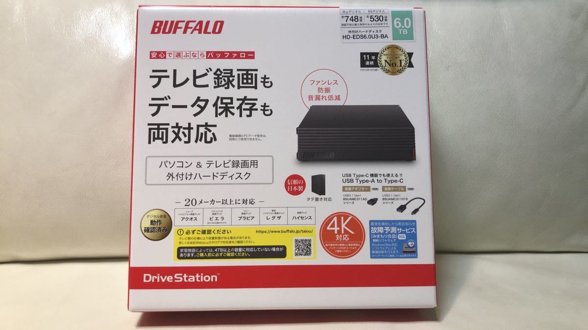 バッファロー 外付けハードディスク 6.0TB