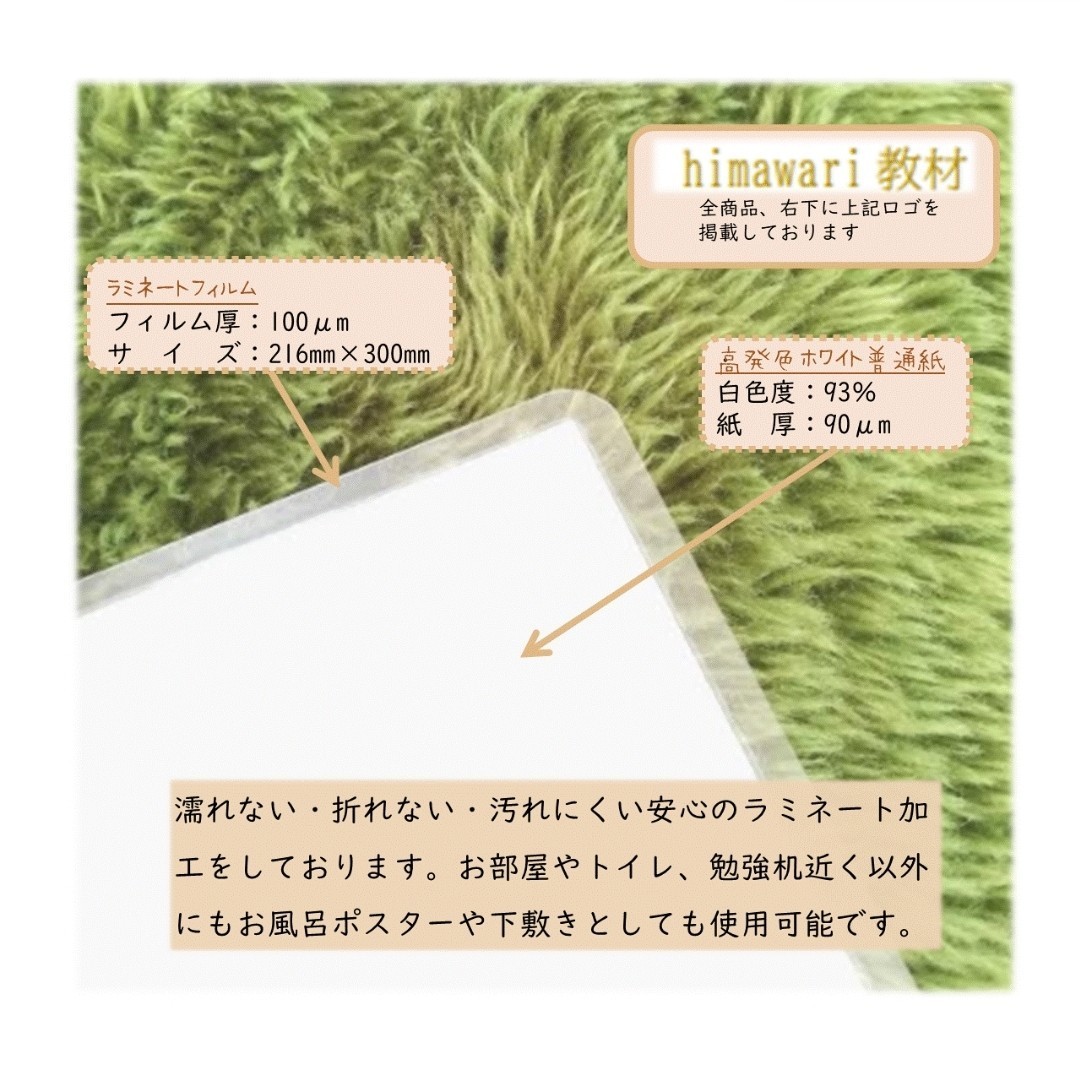 【数字・かずの表】読みながら、楽しく覚えられる！お風呂でも学べるポスター知育教材