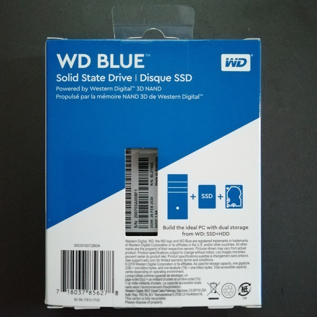 WD BLUE SSD 1TB WDS100T2B0A