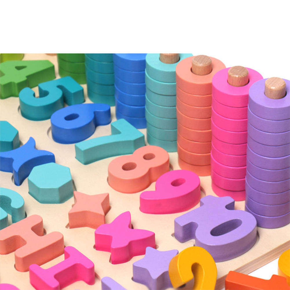 教育おもちゃ 積み木 オモチャ 立体パズル アルファベット 知育玩具 幼児 子供 ブロック 木製 はめこみ 図形 型合わせ 棒さし 幼稚園 6in1_画像2