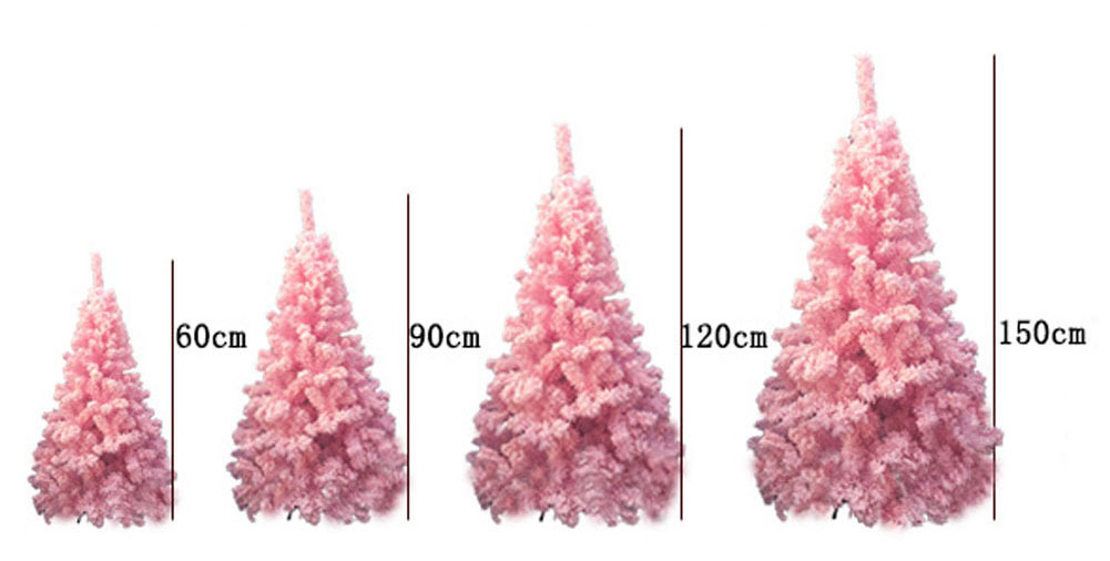  Christmas tree pink party equipment ornament ornament plastic high quality Christmas supplies 150cm
