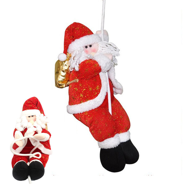 サンタクロース ペンダント人形 吊り装飾用 単品 3D立体感 クリスマスツリー飾り ドアの装飾 クリスマスデコレーション 36cm_画像1