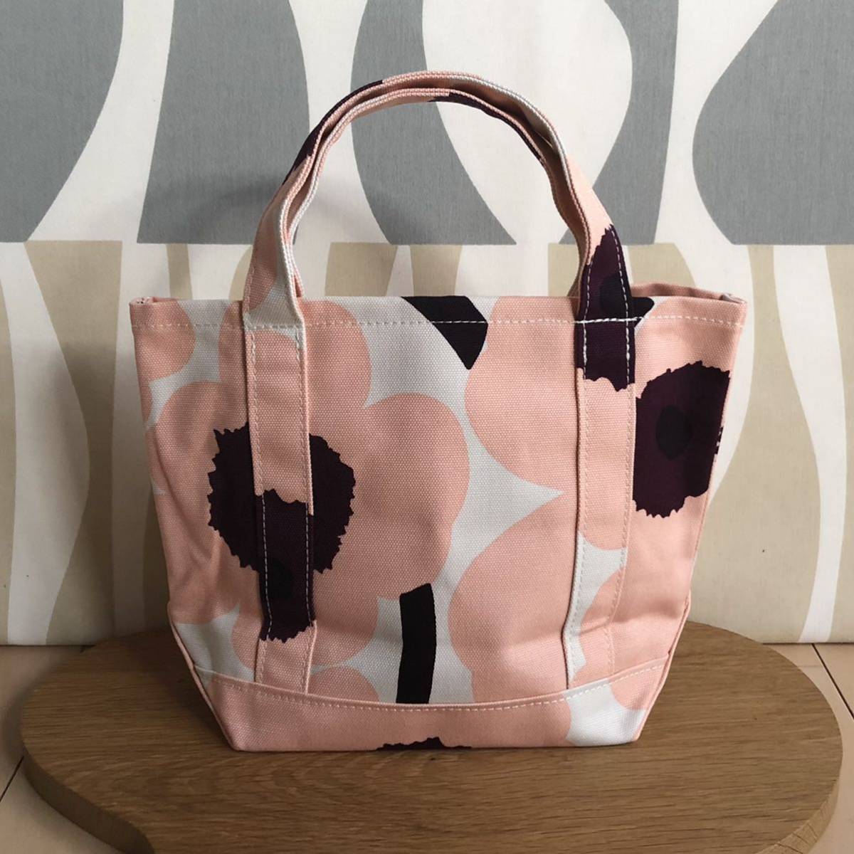 新品 marimekko PIENI UNIKKO SEIDI マリメッコ ピエニウニッコ セイディトートバッグ バーガンディ