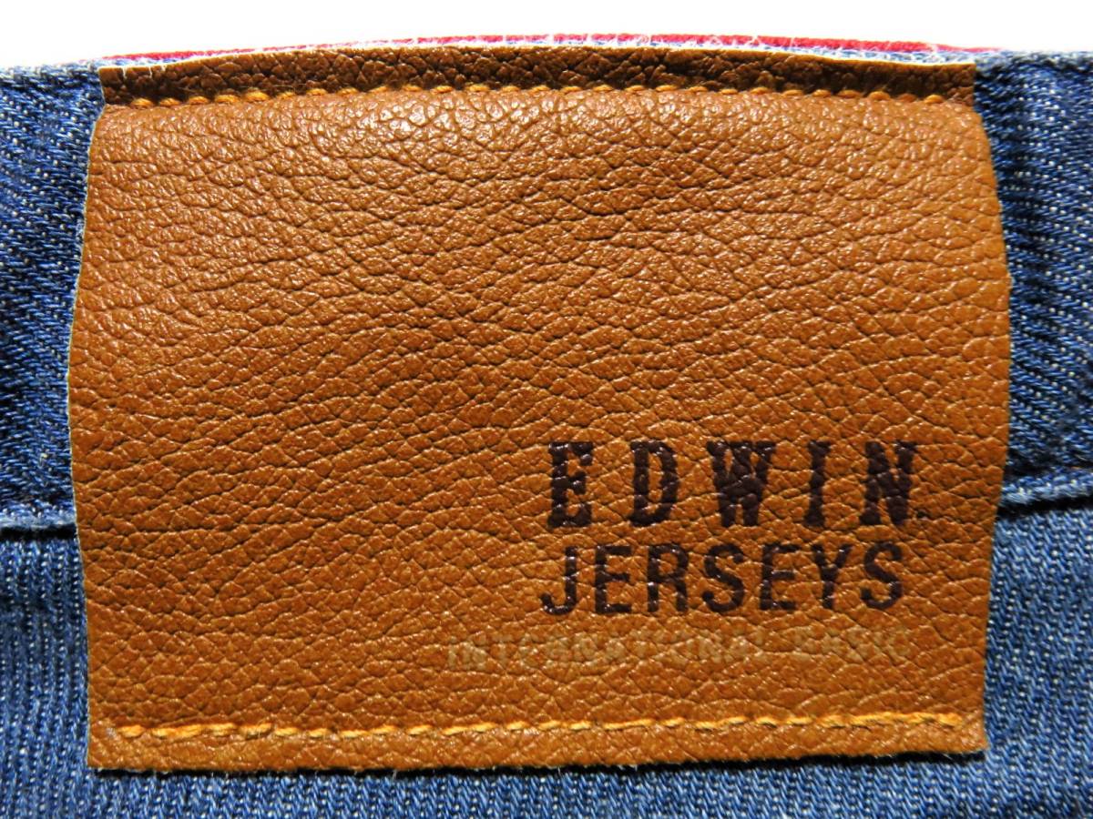 レディース　EDWIN　JERSEYS　エドウィンジャージーズ　ストレッチデニムパンツ　XSサイズ（W実寸約72cm)　　(N382)_画像7