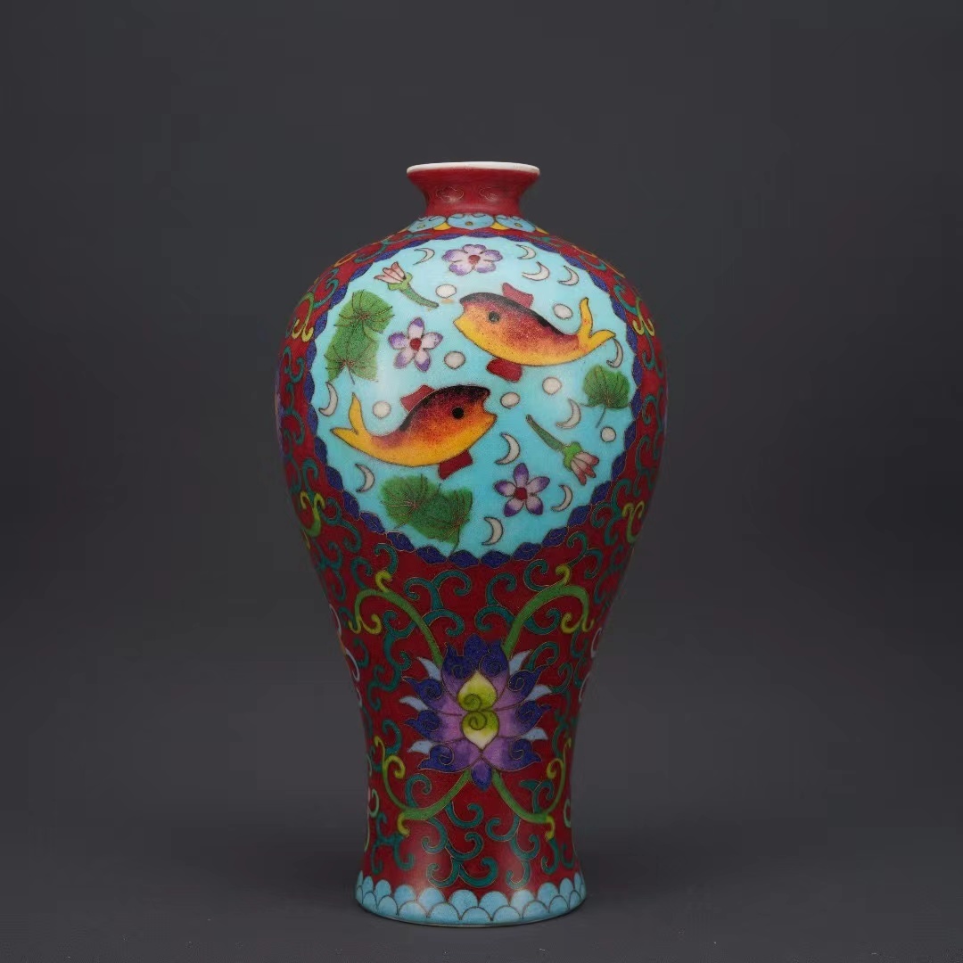www.haoming.jp - 中国磁器花瓶 壺 ヴィンテージ 装飾品 花柄花瓶