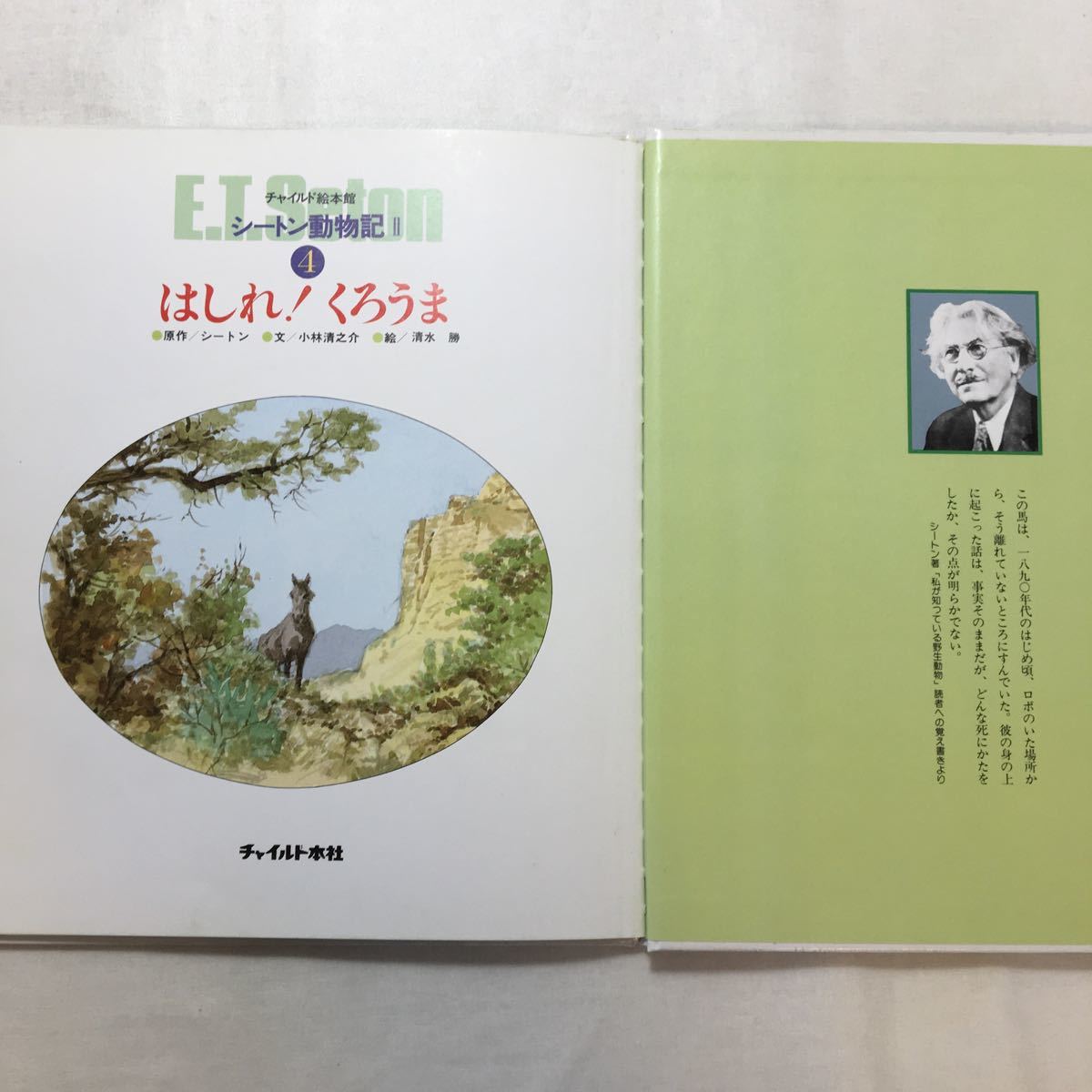 zaa-261 絵本版シートン動物記 2-4 はしれ くろうま (チャイルド zaa-261 絵本版シートン動物記 2-4 はしれ くろうま (チャイルド