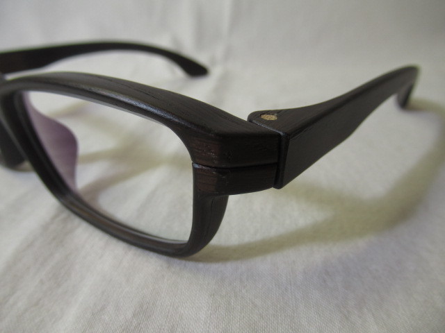 ☆ HERRLICHT HL-30-E 58口15 ♯11 MADE in GERMANY WOOD 木製眼鏡 ドイツ製 ハンドメイド ヘリクト 新品未使用品 ☆_画像4