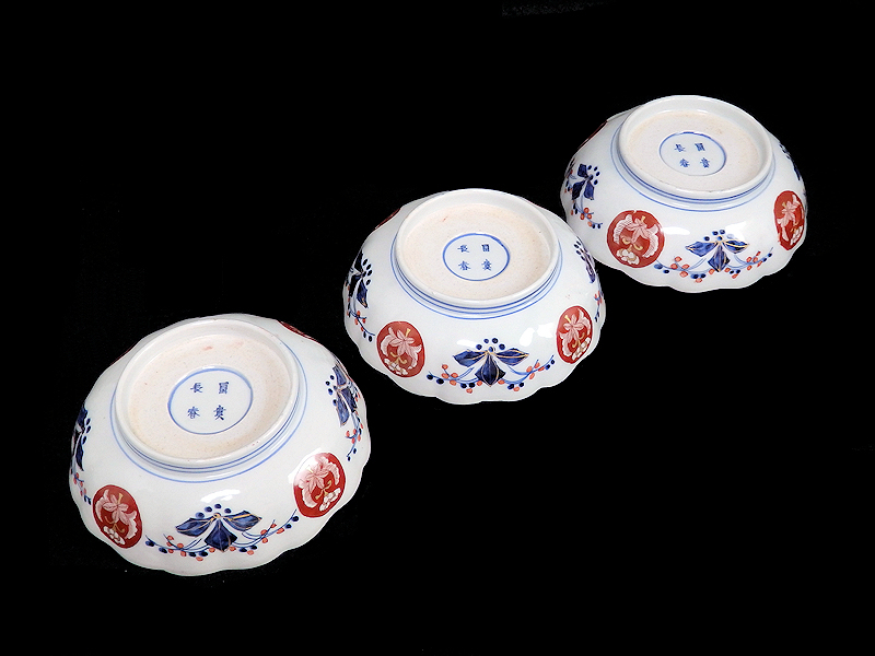 ください ヤフオク! - 華心 BVl-D960mS 古伊万里 金襴手 菊花四方襷紋