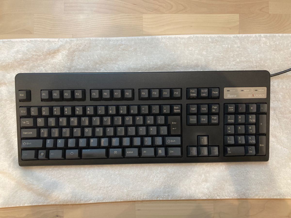 東プレ RealForce 108UBK (SJ08B0)東プレ　キーボード　リアルフォース