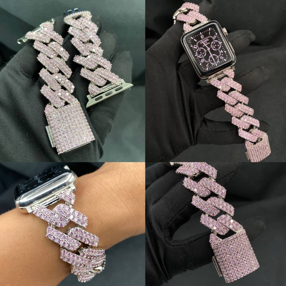 動画 ●限定色●45mm41mm●Z300モデル●CZダイヤモンドベルト バンド全アップルウォッチ用 APPLEWATCH 40mm44mm38mm42mmシリーズ7SE654321 5