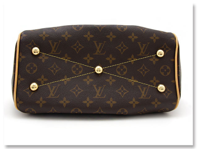 中古美品 ルイヴィトン モノグラム ティヴォリ PM ハンドバッグ M40143 LOUIS VUITTON レディース バック アメリカ製 レトロ クラシカル_底鋲が付き、自立します