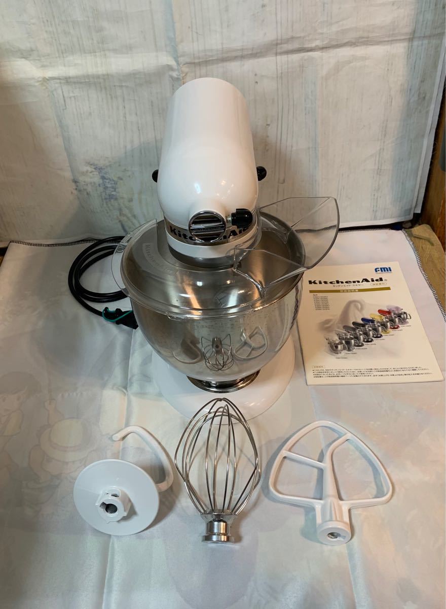 美品】kitchenAid キッチンエイド ミキサー KSM150PSWW-