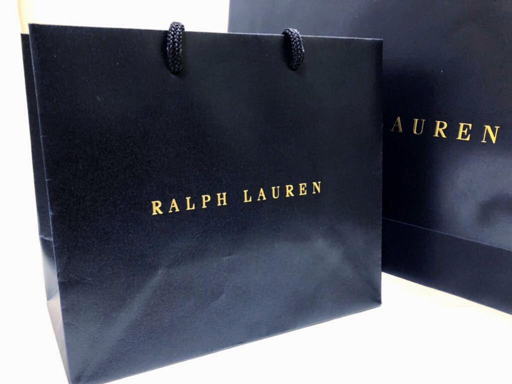ラルフローレン「 RALPH LAUREN 」ショッパー 大小サイズ2枚組 ラルフローレン「 RALPH LAUREN 」ショッパー 大小サイズ2枚組