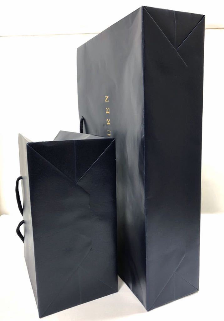 ラルフローレン「 RALPH LAUREN 」ショッパー 大小サイズ2枚組 ラルフローレン「 RALPH LAUREN 」ショッパー 大小サイズ2枚組
