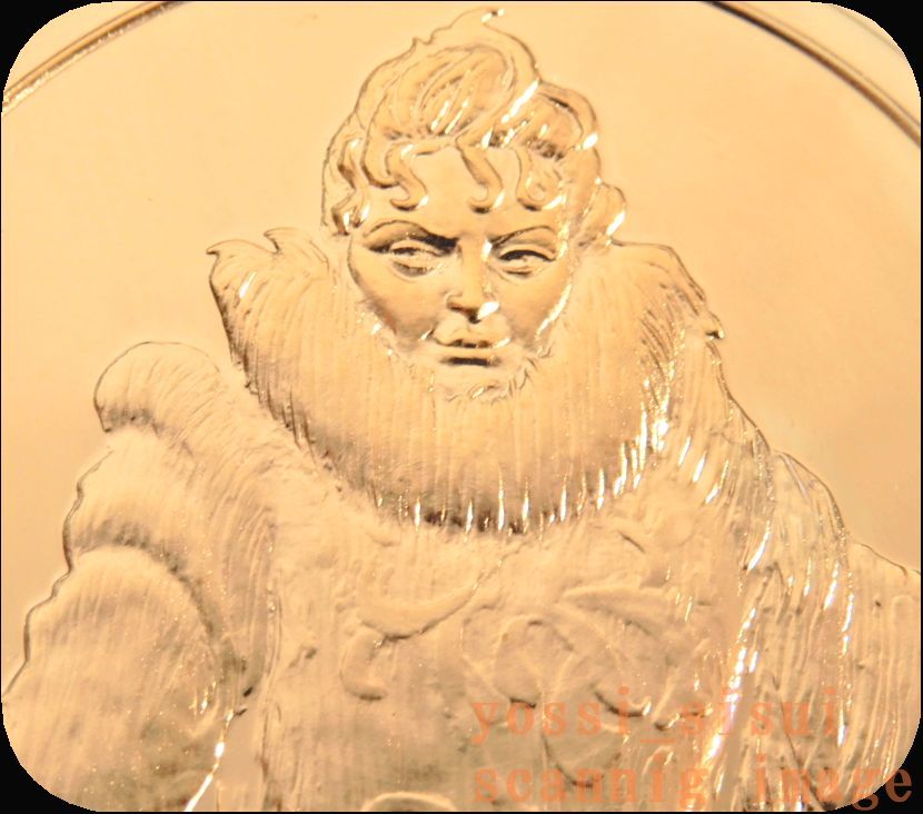 希少品 フランス 造幣局製 画家 ロートレック 芸術 絵画 黒いボアを持つ女性 レリーフ 純金仕上げ 純銀製 シルバー メダル コイン 章牌