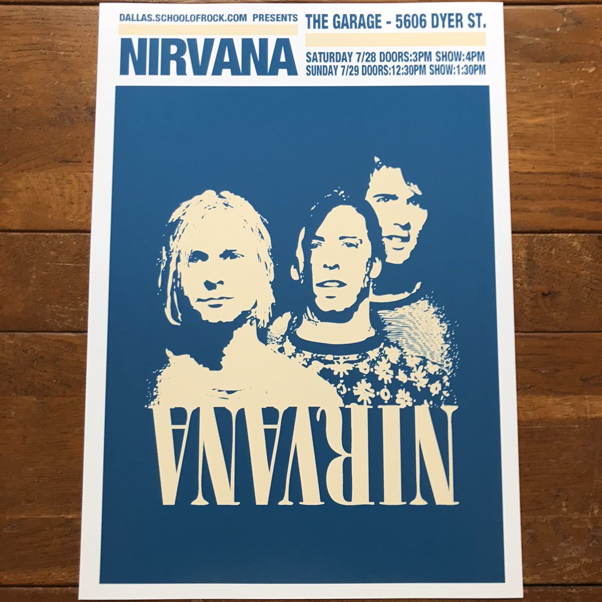Yahoo!オークション - ポスター☆ニルヴァーナ（Nirvana）1990 テキサス