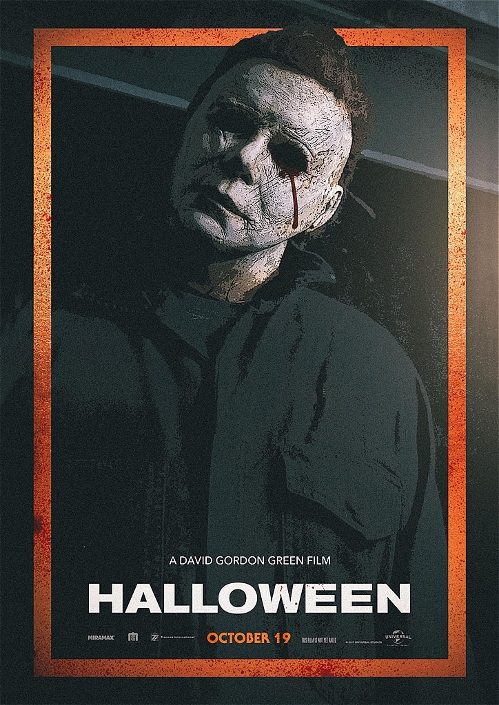  иностранная версия постер [ Halloween ](Halloween)2018 год версия #2* John * ковровое покрытие nta-/ boogie man / Michael *ma year z