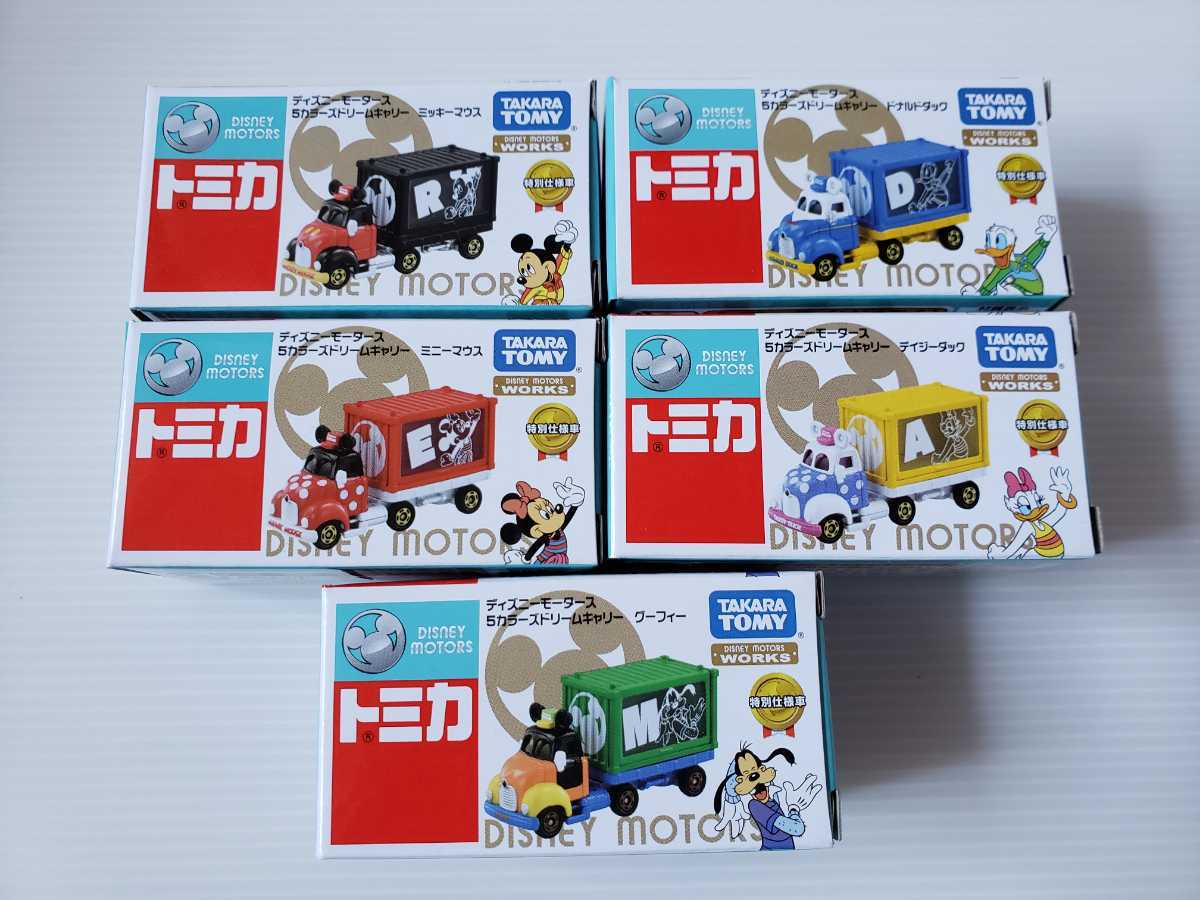 [ новый товар ] Tomica Disney motors 5 цвет z Dream Carry 5 вида комплект Takara Tommy Disney