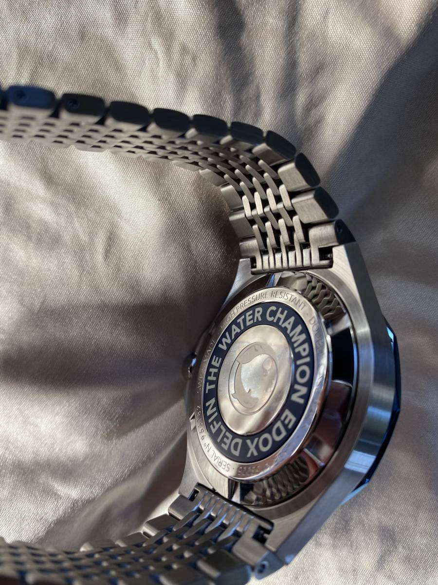 送料無料 ほぼ新品 EDOX DELFIN エドックス デルフィン クオーツ 53005