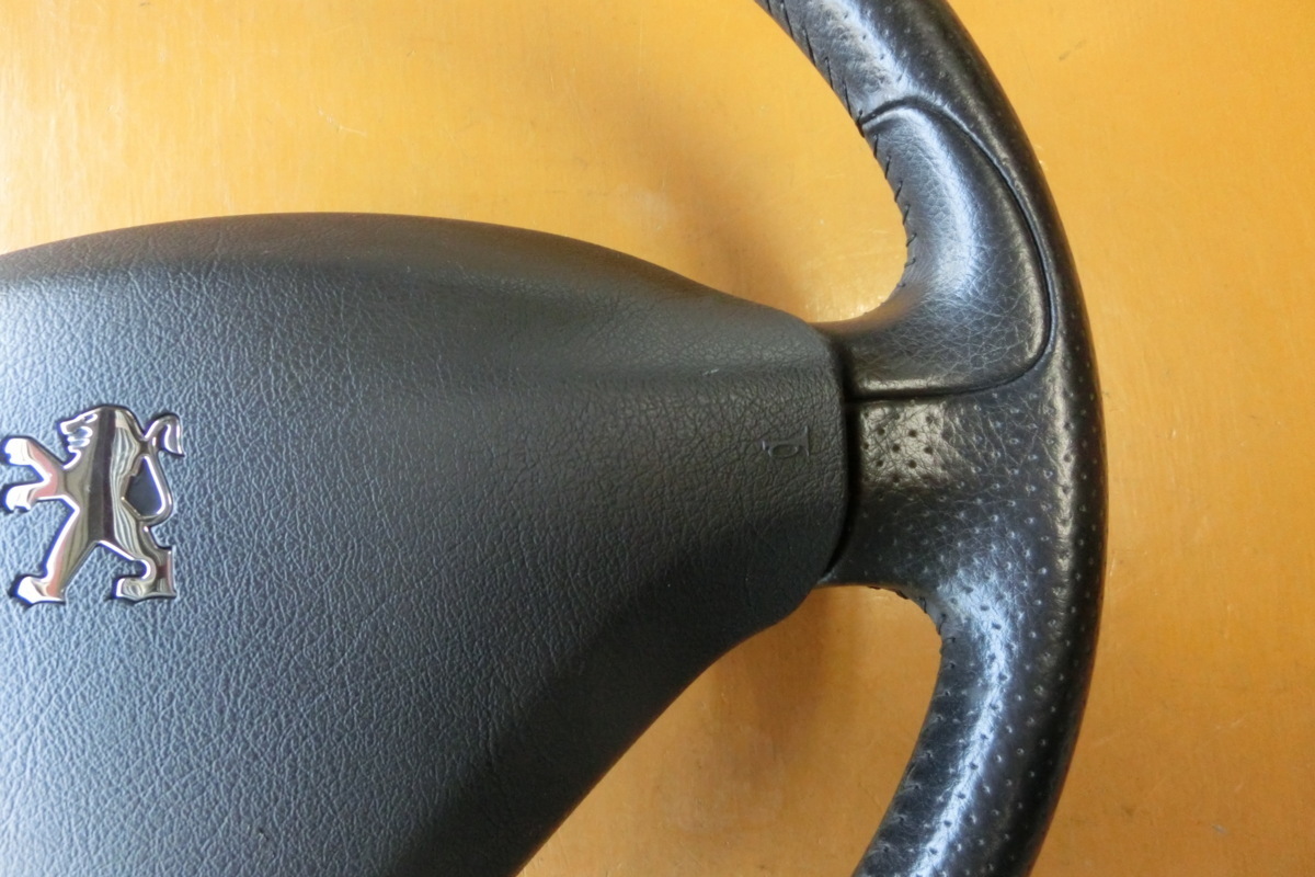  Peugeot 207 steering wheel Heisei era 24 year ABA-A75F01 horn pad steering gear urban Move 7.3 ten thousand kilo 
