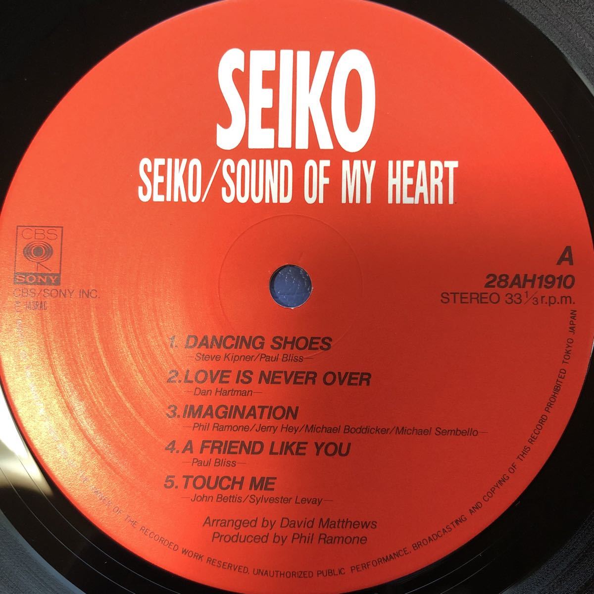 松田聖子 Seiko Sound Of My Heart 昭和アイドル ダンシング・シューズ他全10曲 LP レコード 5点以上落札で送料無料N_画像4