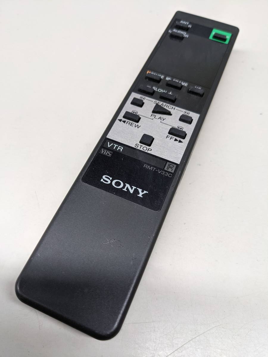【F-28-4】ジャンク　ソニー SONY RMT-V33C VTR/VCR リモコン_画像1