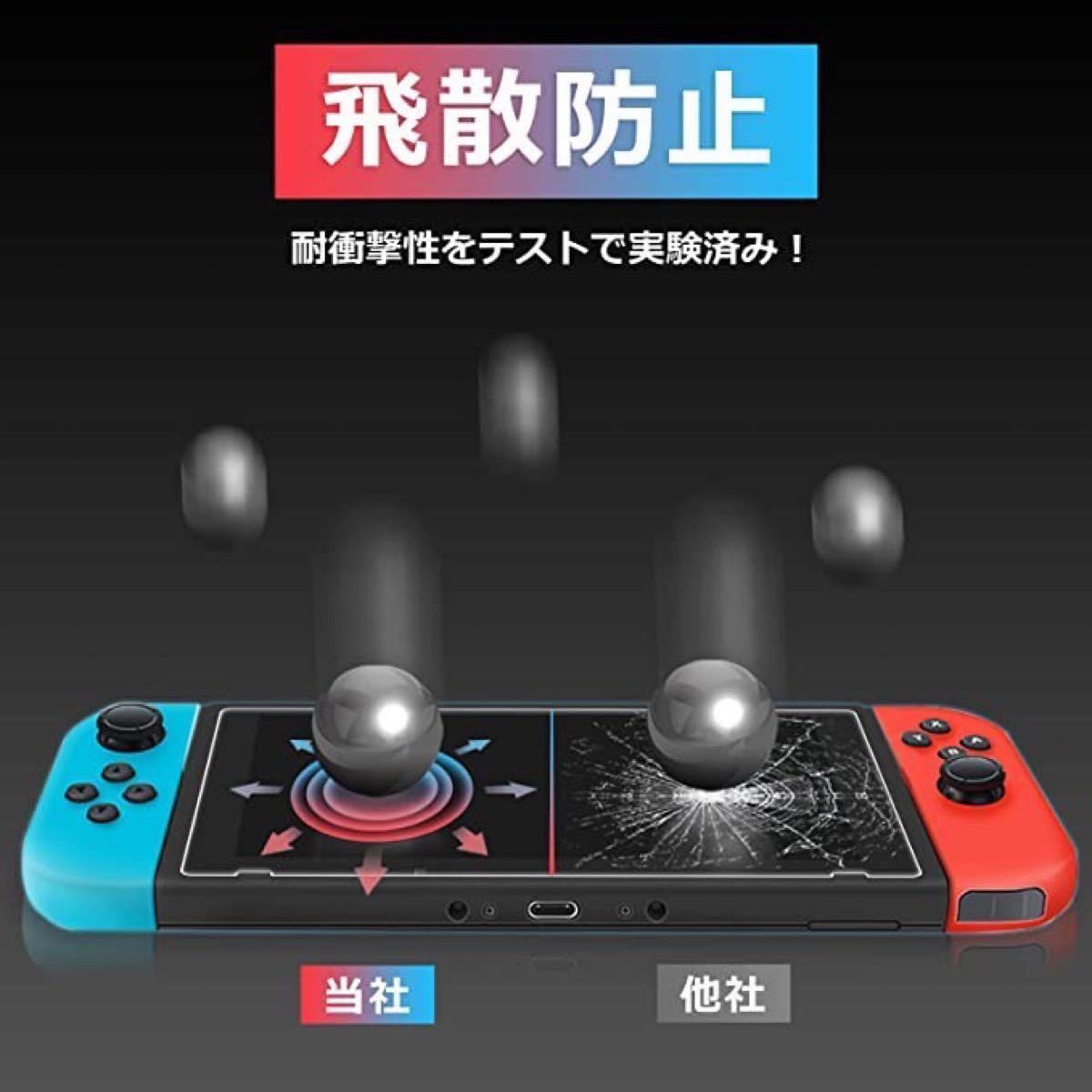 【2枚】強化ガラス Nintendo switch スウィッチ　保護フィルム 強化ガラスフィルム