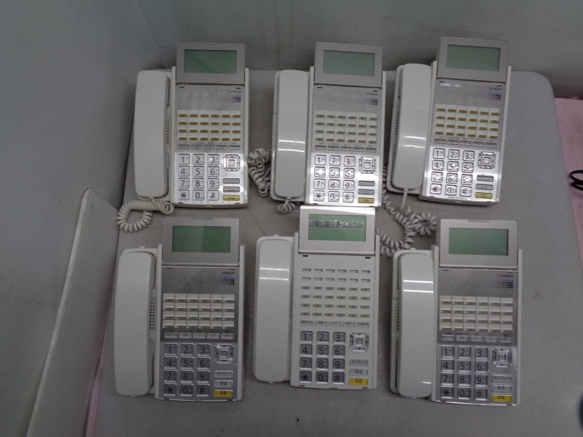 MK3463 日立 ビジネスフォンNETTOWER 24ボタン多機能電話機 HI-24F-TELSDA 5台 / HI-24F-TELPFIA １台