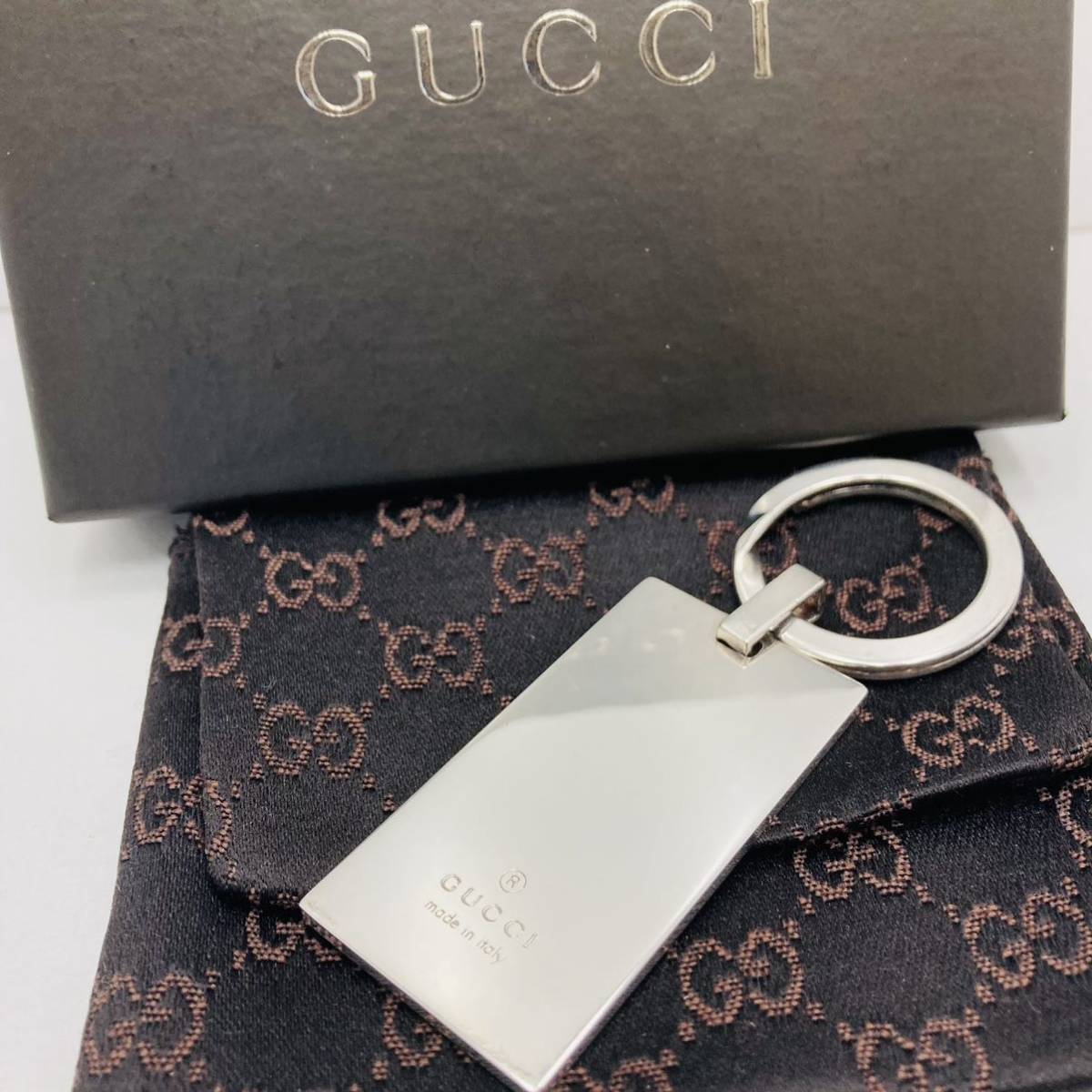 Yahoo!オークション - 美品 GUCCI グッチ キーリング キーホルダー SV9...