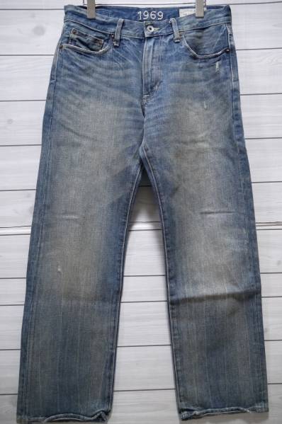 used☆ＧＡＰ★30×30☆EASYFIT ストレート（ダメージ）☆股下76☆⑳_画像1