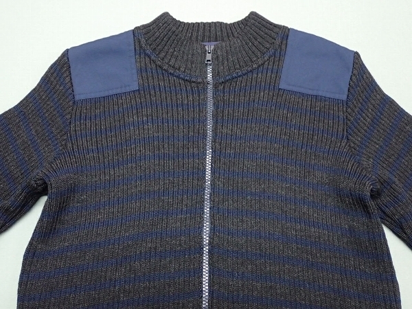 Le minor Zip cardigan *0* Le Minor / France made / patch attaching / wool /21*11*3-19