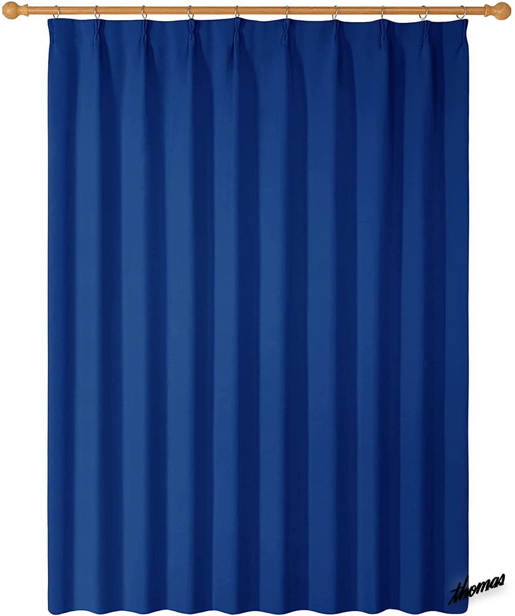 ◆1級遮光 三重織◆ ドレープカーテン 150×200cm 丸洗いOK アイロン可 防寒 断熱 プライバシー保護 UVカット 模様替え ロイヤルブルーの画像7