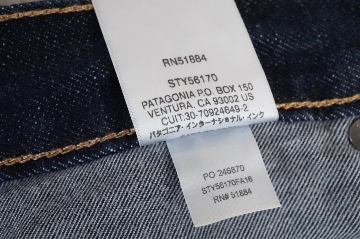 【送料無料】 patagonia パタゴニア Ms Flannel Lined Straight Fit Jeans 56170FA16 フランネル ラインド フィット ジーンズ 31/32_画像6