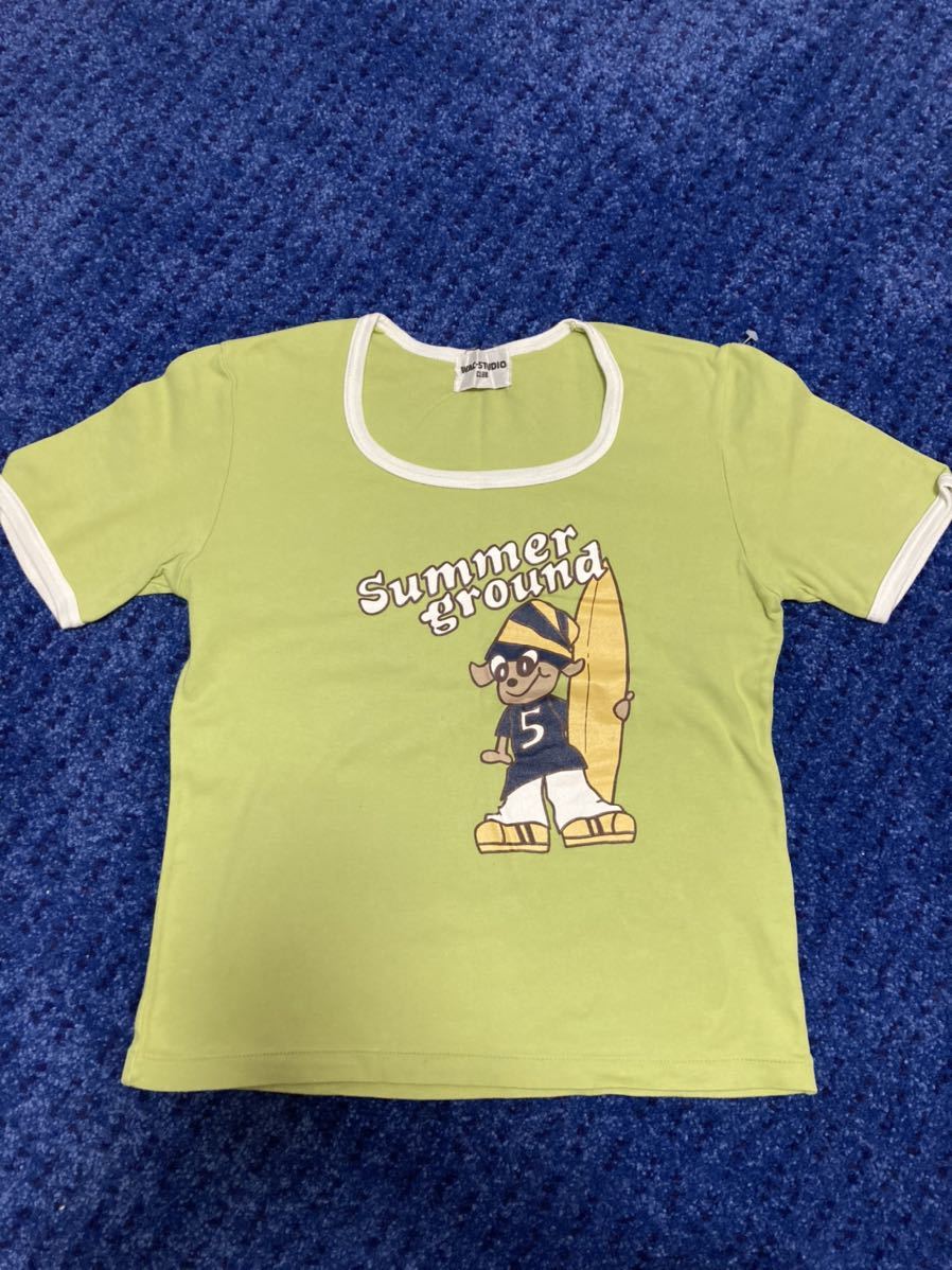 O28 WAC-STUDIO きれいな色のTシャツ サイズM 日本製 レディース