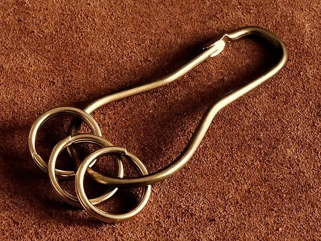  brass safety pin key holder ( ring 3 piece ) brass double ring key holder belt loop outdoor kalabina safety pin 