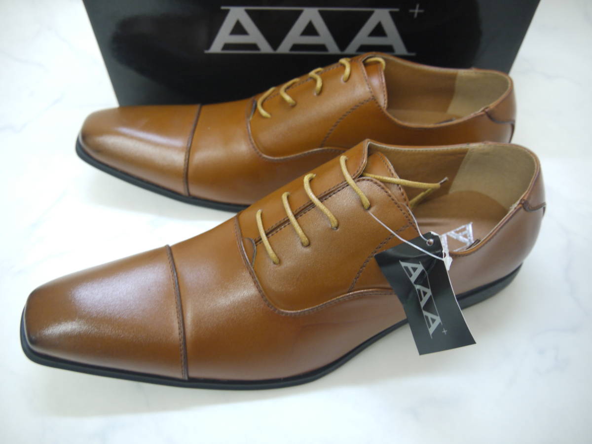 436 新品 AAA+ 46(28.0cm) ビジネスシューズ BRN ブラウン 紳士靴 大きいサイズ BIG ビッグサイズ_画像2